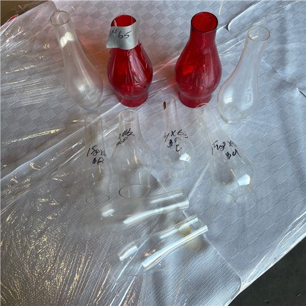 LOT OF KEROSENE LANTERN GLOBES