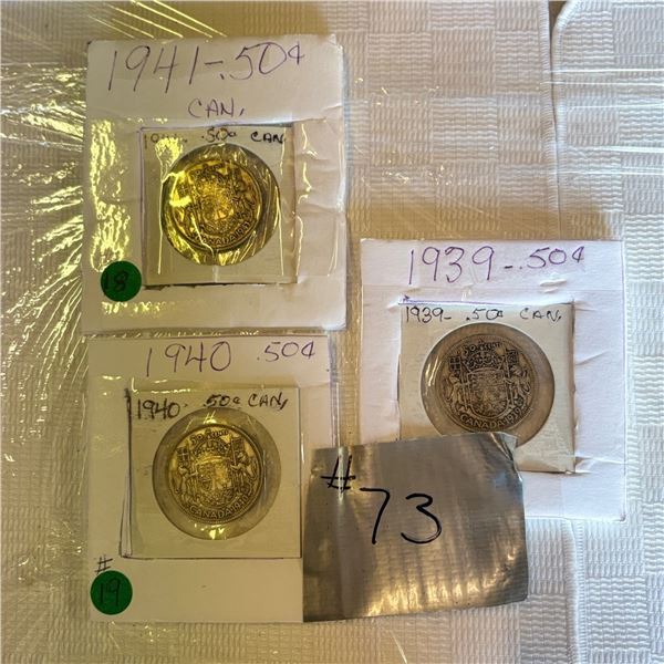 LOT 73 - CANADIAN COINS
