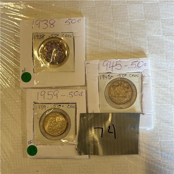 LOT 74 - CANADIAN COINS
