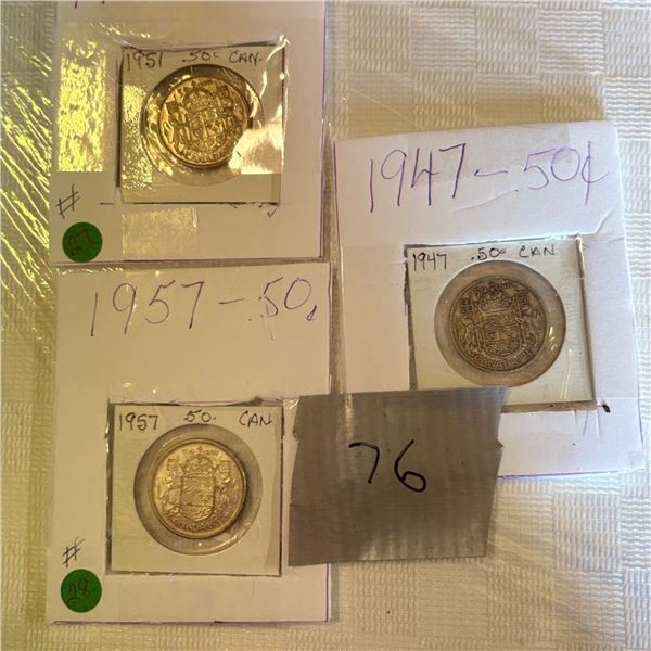 LOT 76 - CANADIAN COINS