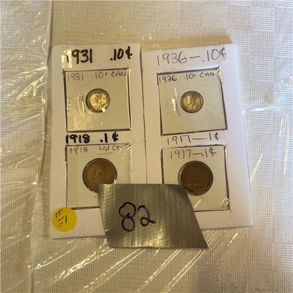 LOT 82 - CANADIAN COINS