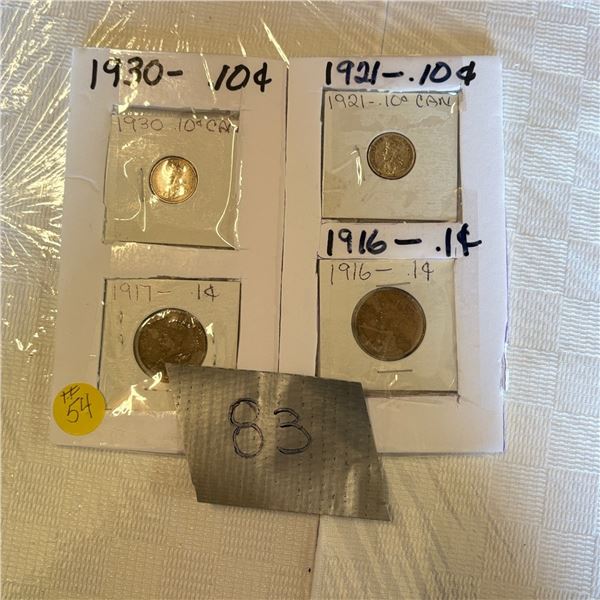 LOT 83 - CANADIAN COINS