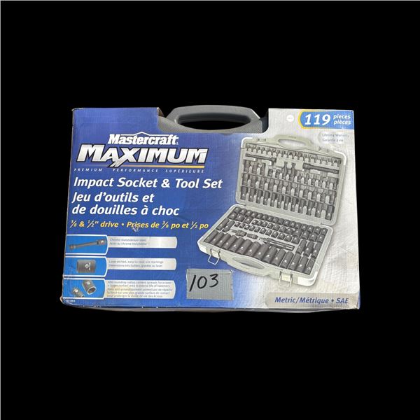 MASTERCRAFT MAXIMUM IMPACT SOCKET / TOOL SET