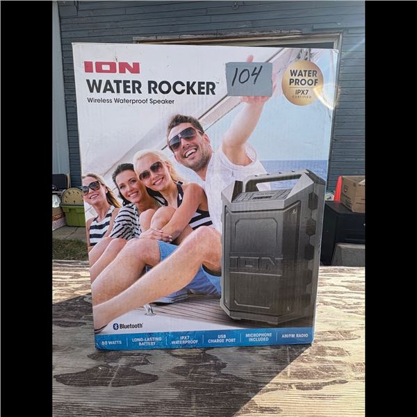 ION WATER ROCKER WIRELESS WATERPROOF SPEAKER