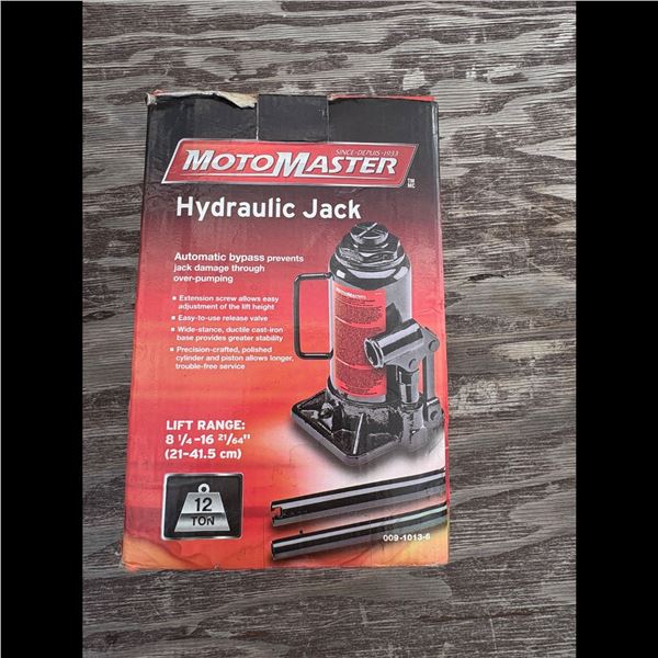 MOTOMASTER HYDRAULIC JACK 12 TON