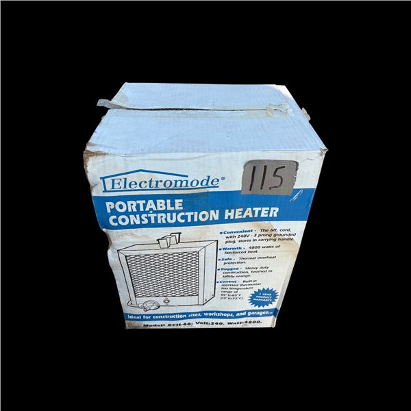 NEW ELECTROMODE PORTABLE CONSTRUCTION HEATER