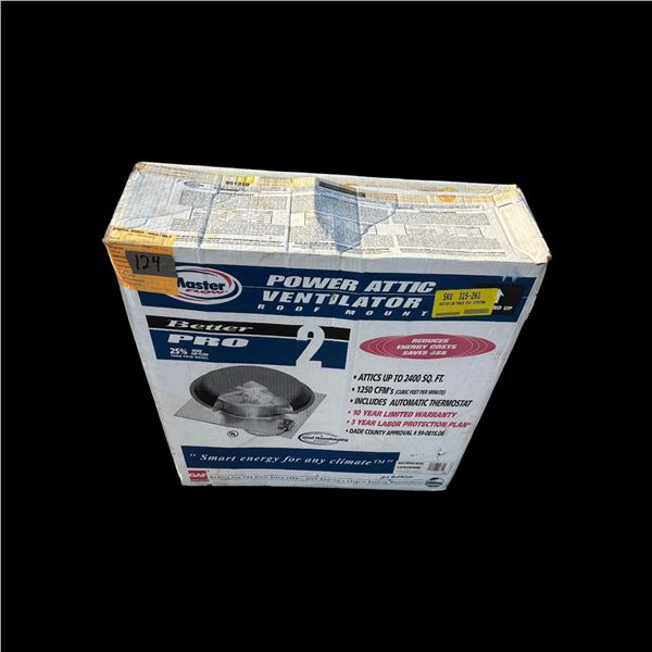 MASTER FLOW POWER ATTIC VENTILATOR ROOF MOUNT
