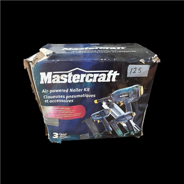 NEW MASTERCRAFT AIR POWER NAILER KIT