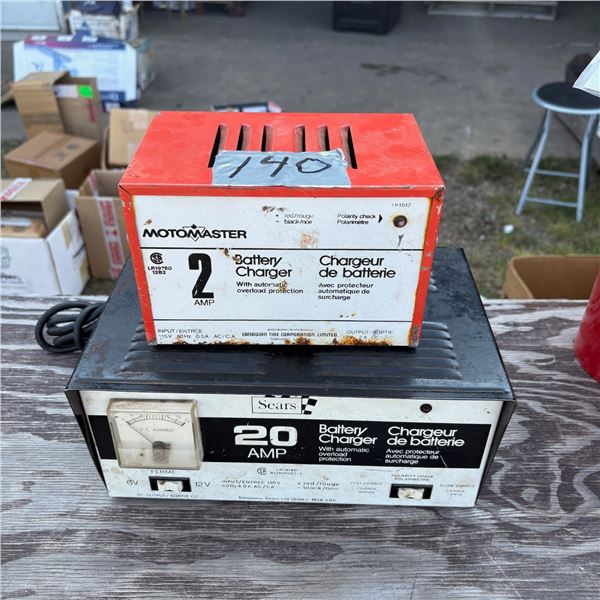 2 BATTERY CHARGERS