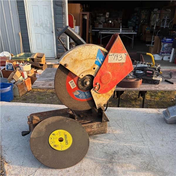 DELTA 14 INCH CUTOFF SAW WITH CUTTING DISC