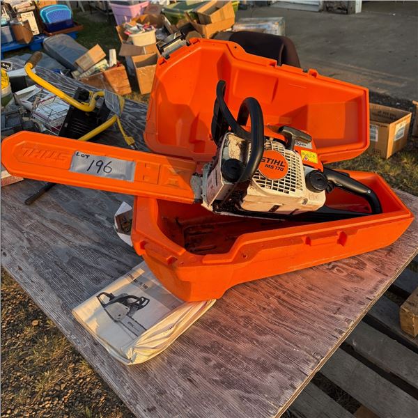 STIHL 16 INCH CHAINSAW MODEL MS170 WITH FILE AND TOOLS