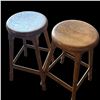 Image 1 : 2 WOODEN BAR STOOLS