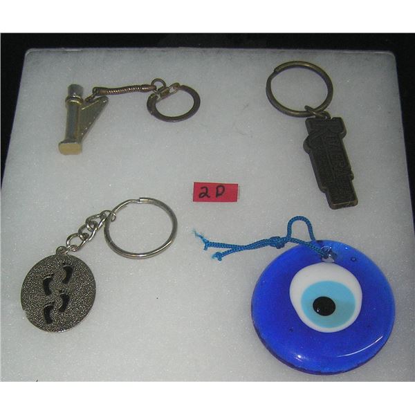 Collection of vintage key chains