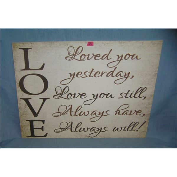 Love for Always decorative wall sign