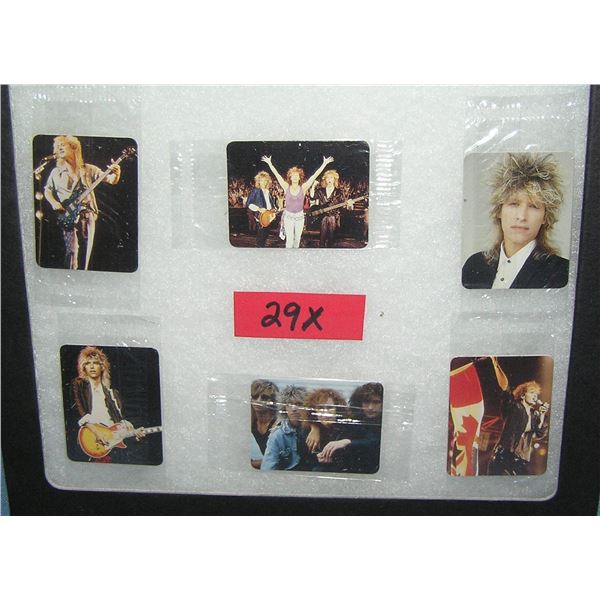 Group of 6 Platinum Blond rock band mini cards