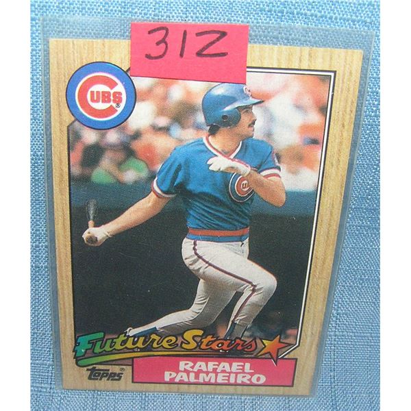 Rafael Palmeiro rookie baseball card
