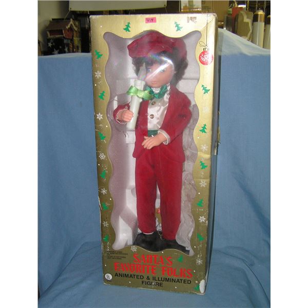 Santas favorite folks animated and illuminated figure