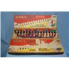 Box of antique Noma electric Christmas lights