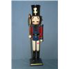 Image 1 : Large hand painted wooden nutcracker figure