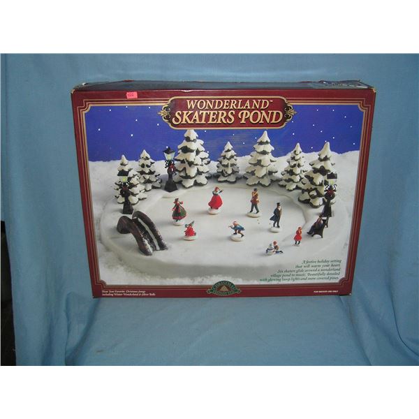 Wonderland holiday illuminated skaters pond