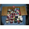 Image 1 : Box full of ribbons, bows and holiday accessories