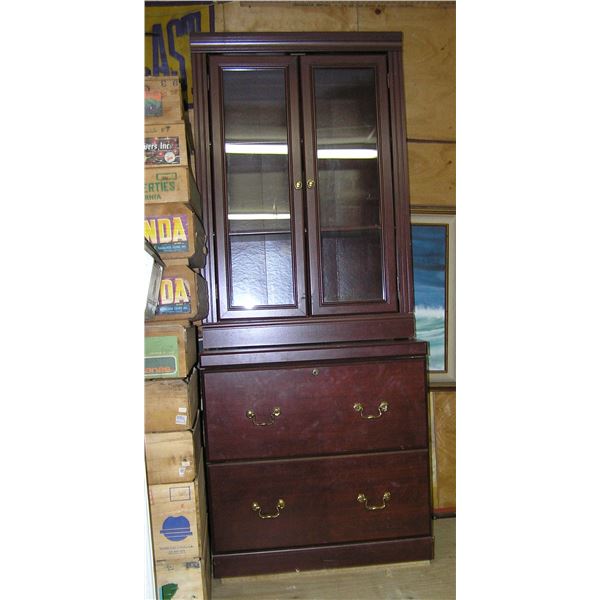 Mahogany office or den cabinet