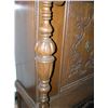 Image 6 : Antique walnut curio cabinet heavily carved