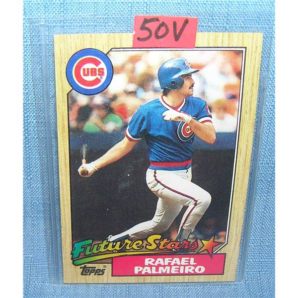 Raphael Palmeiro rookie baseball card