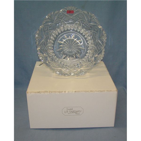 Heavy lead crystal serving bowl