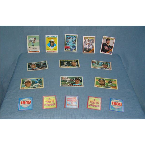 Group of vintage baseball cards with all stars