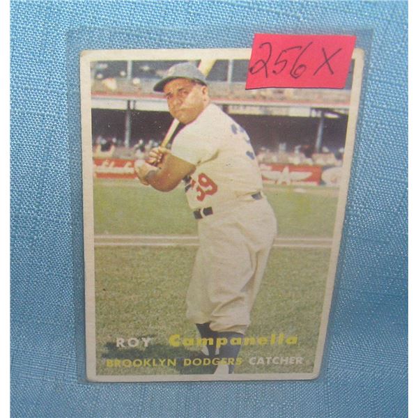 Roy Campanella 1957 Topps baseball card