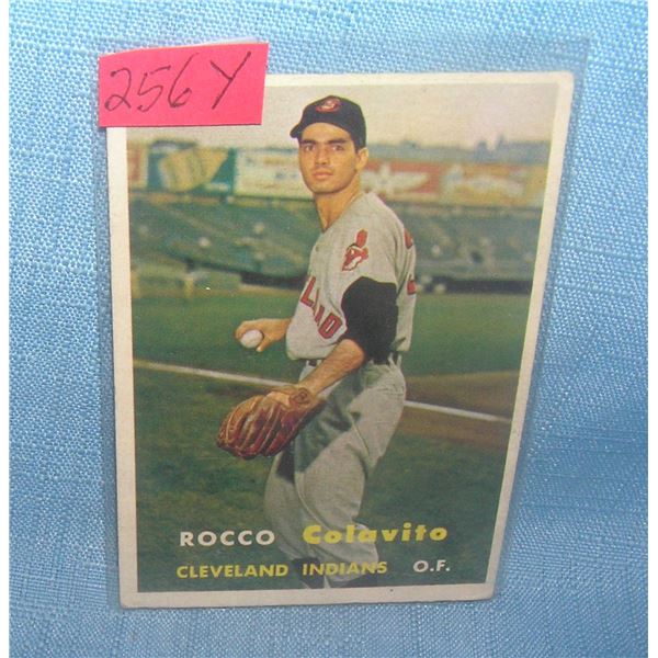 Rocky Colovito rookie 1957 Topps baseball card
