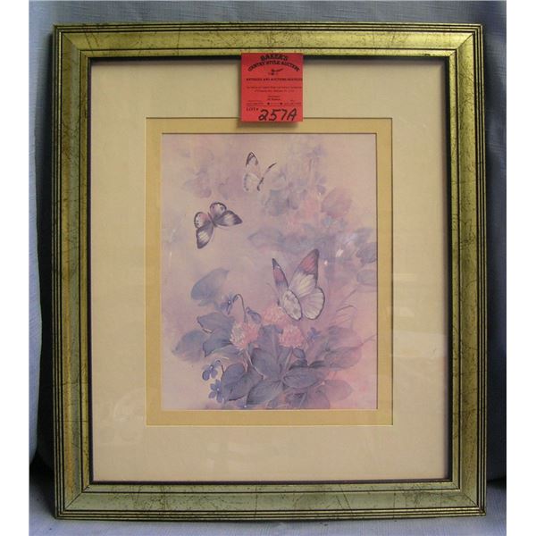 Quality butterfly and floral decorated print