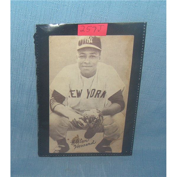 Elston Howard early penny arcade baseball card
