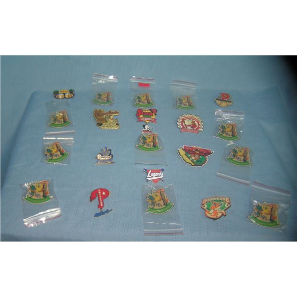Large collection of baseball sports pins