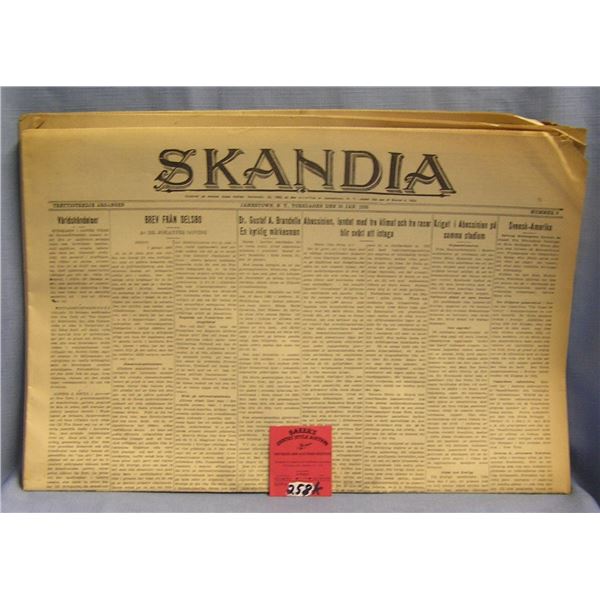 Group of vintage newspapers