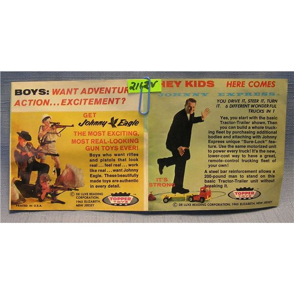 Vintage Johnny Express colored catalog