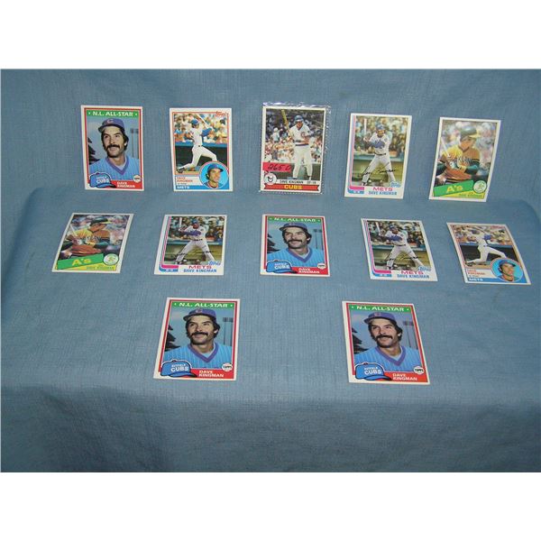 Collection of vintage Dave Kingman all star baseball cards