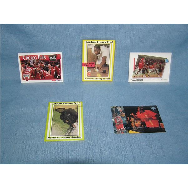 Collection of vintage Michael Jordan all star basketball cards