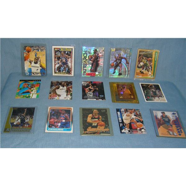 Collection of vintage all star basketball cards