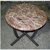 Image 1 : Marbelized end table 23 inches round