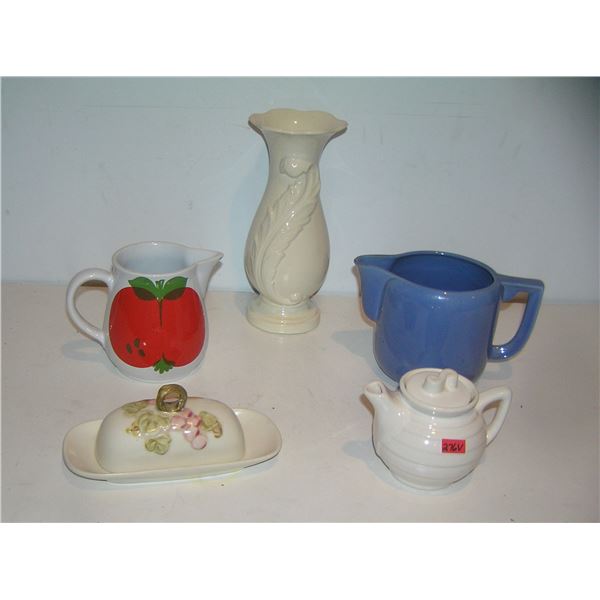 5 piece china and porcelain group