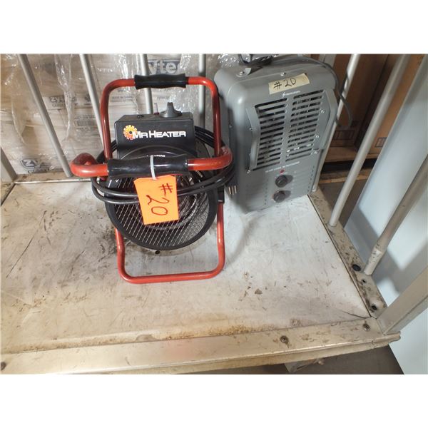 2 Small Space Heaters