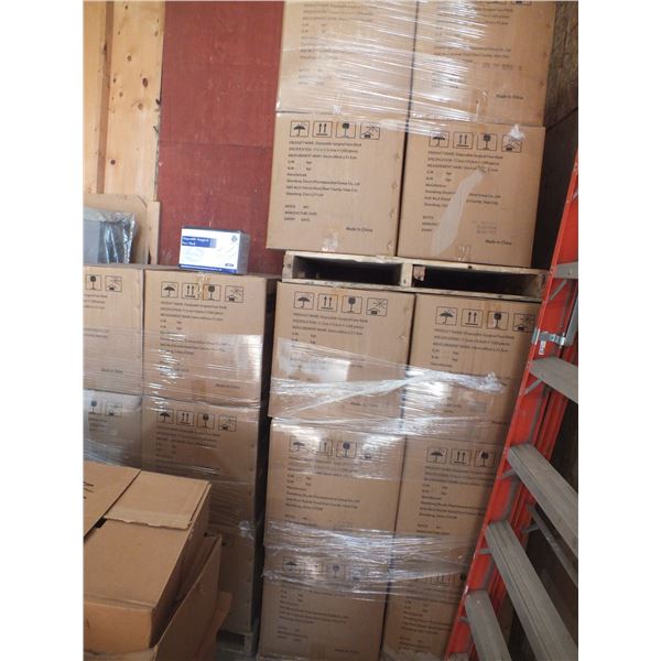 3 Pallets Of Disposable Masks