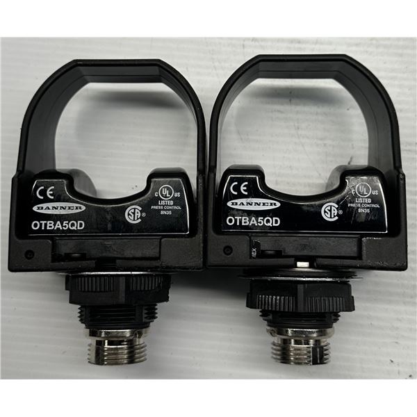 (2) Banner #QTBA5QD Optical Touch Button