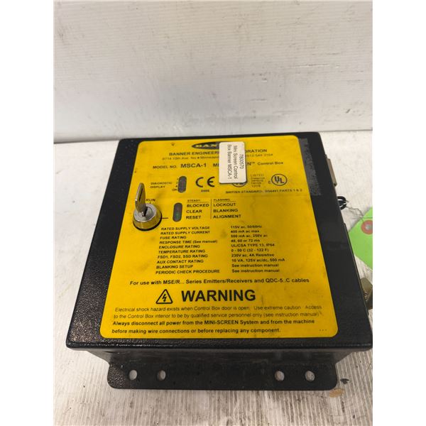 Banner #MSCA-1 Control Panel