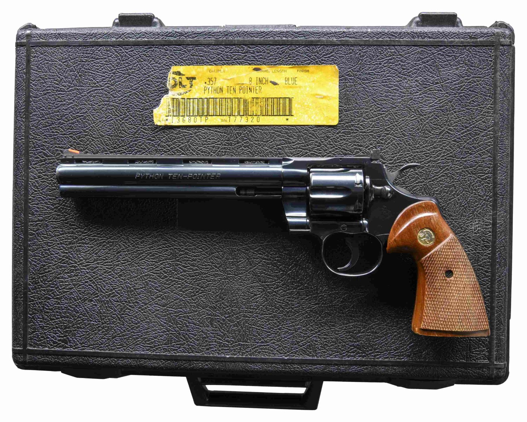 COLT PYTHON TEN-POINTER DA REVOLVER SET. - Poulin Auctions