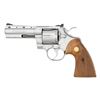 Image 1 : NICKEL PLATED COLT PYTHON DOUBLE ACTION REVOLVER.
