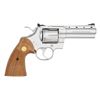 Image 2 : NICKEL PLATED COLT PYTHON DOUBLE ACTION REVOLVER.