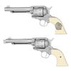 Image 1 : CONSECUTIVE PAIR OF ENGRAVED STAINLESS RUGER OLD